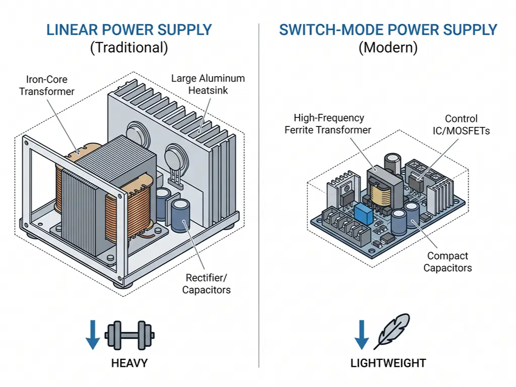 Linear vs. Switching Power Supplies